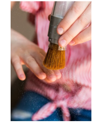 Namaki silber Glitzerpuder mit Pinsel