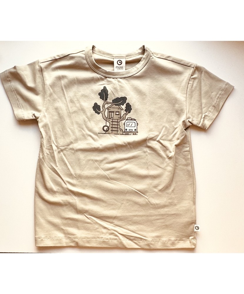 Müsli T-Shirt Baumhaus-Bulli Print
