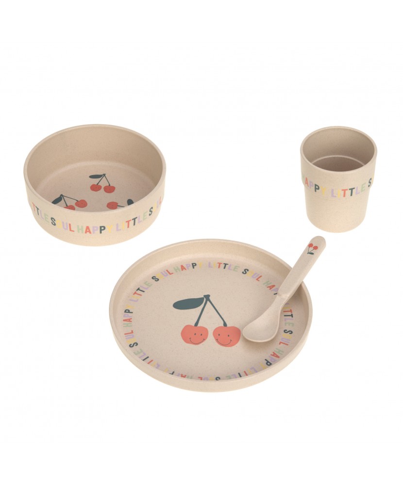 Lässig `Happy Fruits´ Kindergeschirr 4-teilig