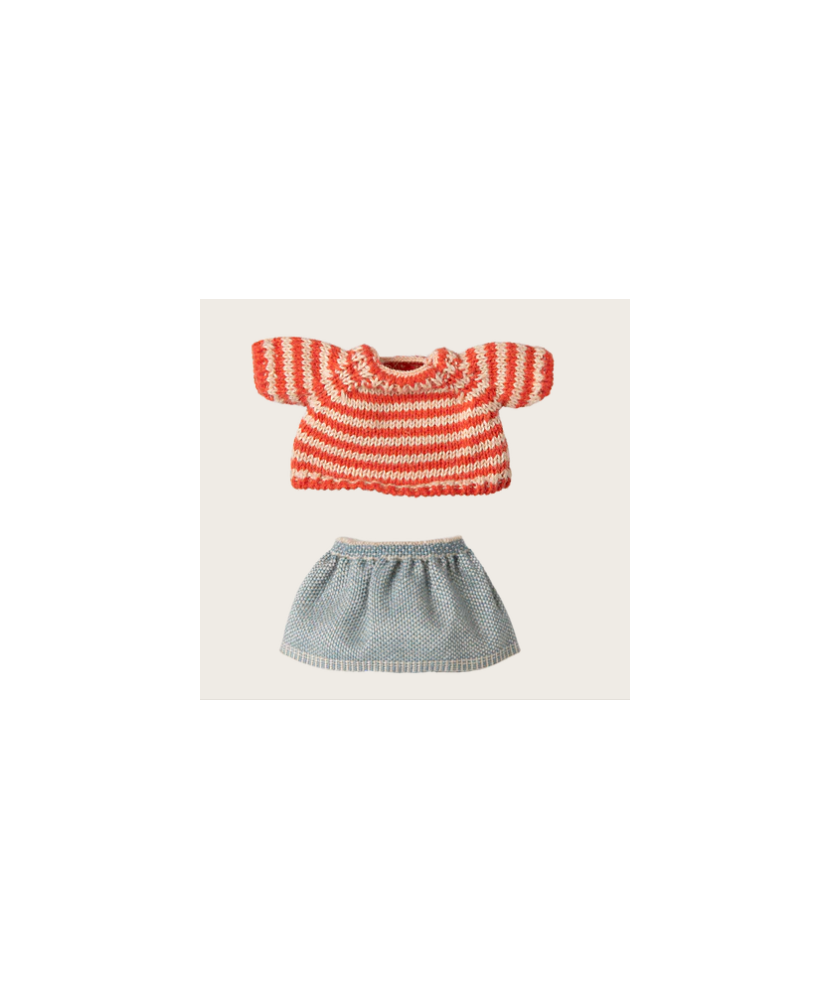 Maileg Strickpullover & Rock, Große Schwester