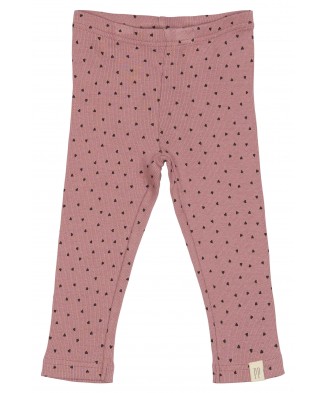 Petit Piao Rib-Leggings Heart