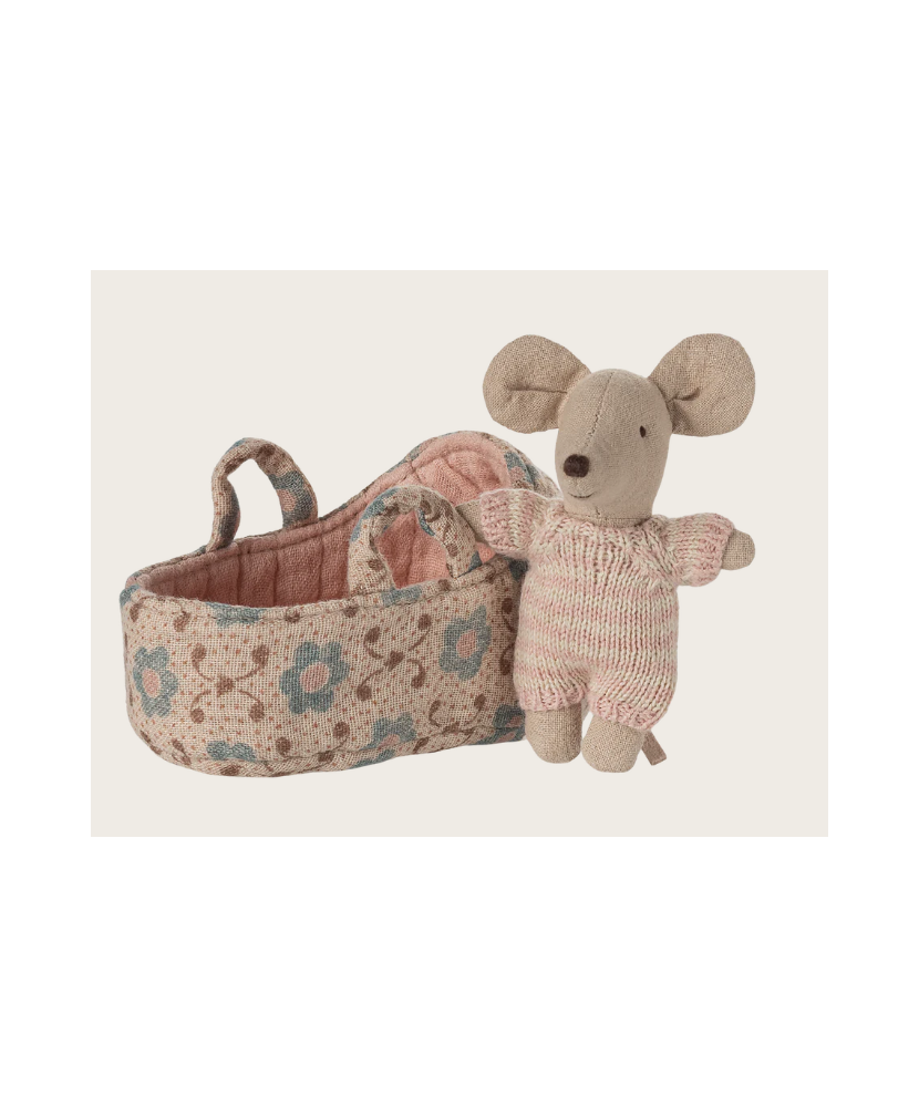 Maileg Baby Maus in Tragetasche