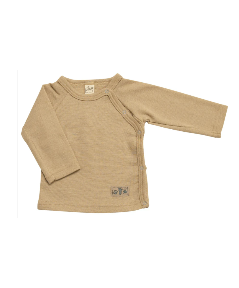 Lilano Wickelshirt Wolle/Seide sand